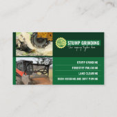 Stompslijpen, Bosbouw mulchen, land opruimen Visitekaartje (Achterkant)