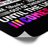 Stompzinnige mensen zijn net als Gezegde-citaat ui Poster (Hoek)