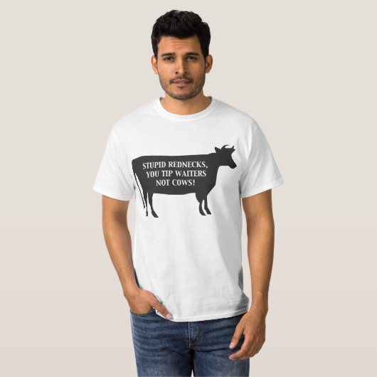 Stompzinnige nek t-shirt (Voorkant volledig)