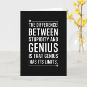 Stompzinnigheid citaat kaart (Gele Bloem)