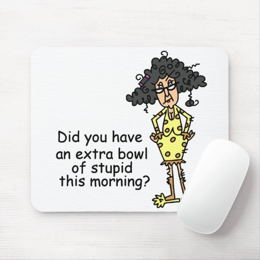 Stompzinnigheid Humor Muismat (Met muis)