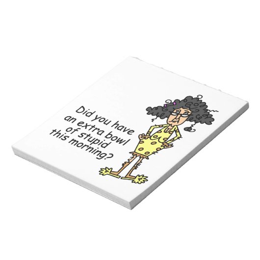 Stompzinnigheid Humor Notitieblok (Linkerzijde)