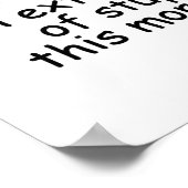 Stompzinnigheid Humor Poster (Hoek)