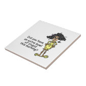 Stompzinnigheid Humor Tegeltje (Zijkant)