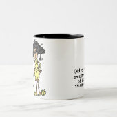 Stompzinnigheid Humor Tweekleurige Koffiemok (Center)