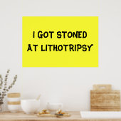 STOND TE LITHOTRIPSY POSTER (Keuken)