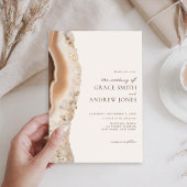 Stone Agaat Marmer Bruiloft Kaart