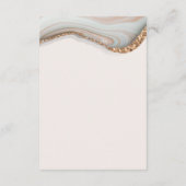Stone Agate Marble Enclosure Card Informatiekaartje (Achterkant)