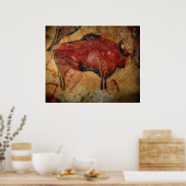 Stone Age Altamira Bison Buffalo Art Poster (Keuken)