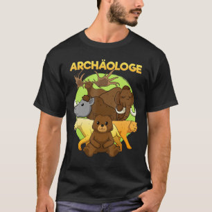 Stone Age Animals Ice Age Deer Mammoth Saber Tooth T-shirt