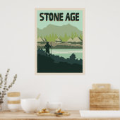 Stone Age Board Game Minimal Travel Style Ga Poster (Keuken)