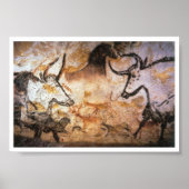 Stone Age Lascaux Bulls Buffalo Art Poster (Voorkant)