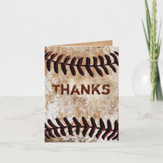 Stone als honkbal dank je thema Kaarten (Voorkant)