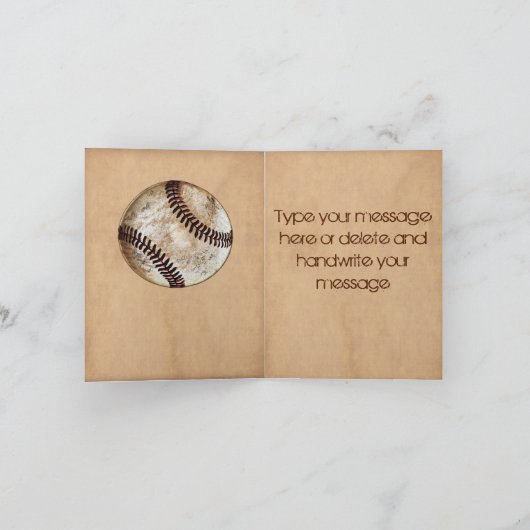 Stone als honkbal dank je thema Kaarten (Binnen)