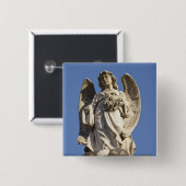 Stone Angel kijkt neer in Buenos Aires Vierkante Button 5,1 Cm (Voorkant /achterkant)