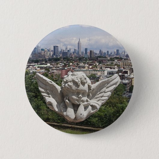 Stone Angel uitzichten Manhattan Ronde Button 5,7 Cm (Voorkant)