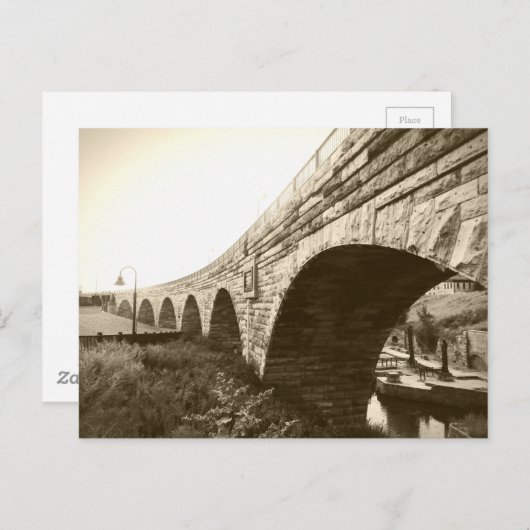 Stone Arch Bridge Briefkaart (Voorkant / Achterkant)