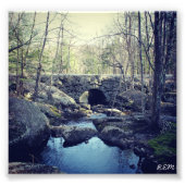 Stone Arch Bridge, Hillsboro New Hampshire Foto Afdruk (Voorkant)