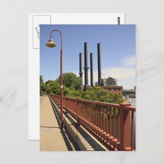 Stone Arch Bridge Uitzicht Briefkaart (Voorkant / Achterkant)