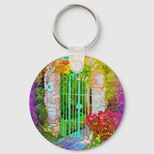 Stone Arch Colorful Gate Sleutelhanger
