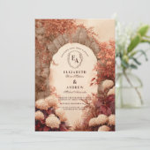  Stone Arch Fall Wedding Kaart (Staand voorkant)