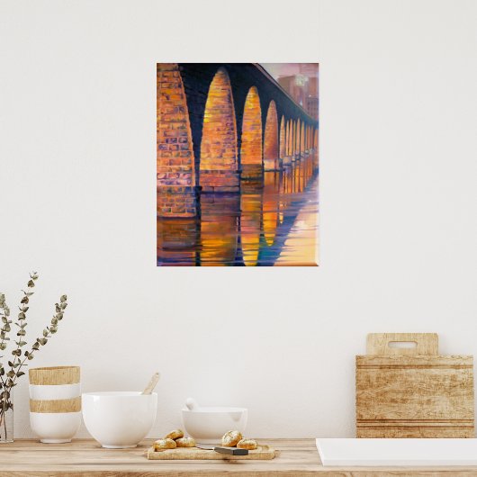 STONE ARCH SUNSET POSTER (Keuken)