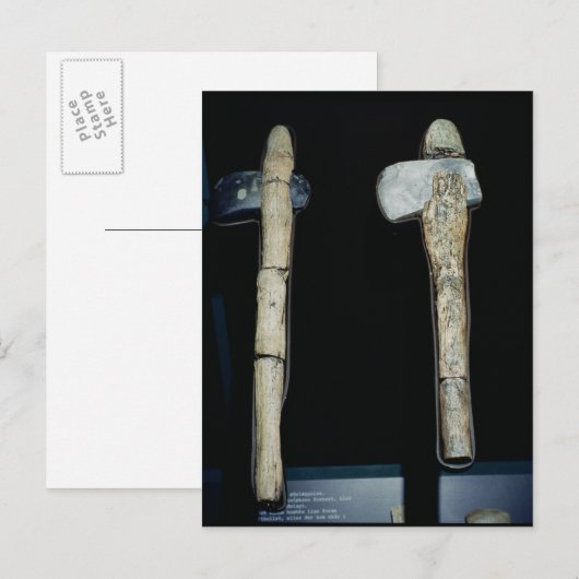 Stone Axes, prehistorisch Briefkaart (Voorkant / Achterkant)