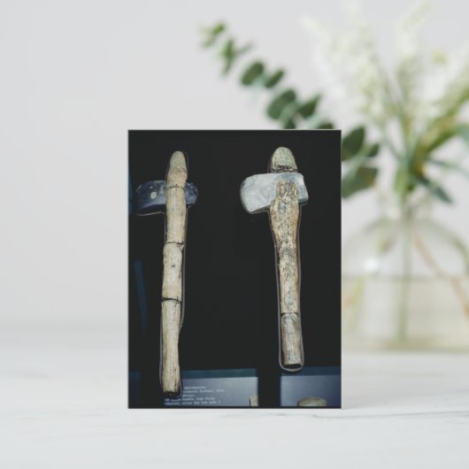 Stone Axes, prehistorisch Briefkaart (Staand voorkant)