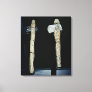 Stone Axes, prehistorisch Canvas Afdruk