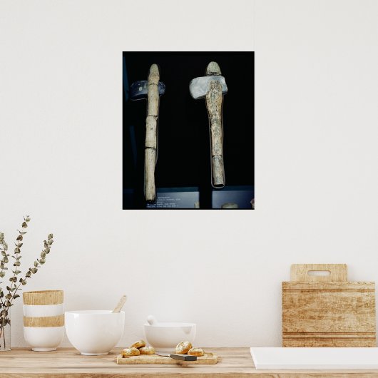 Stone Axes, prehistorisch Poster (Keuken)