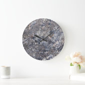 Stone Background - Grey Slate Rock Sjabloon Grote Klok (Huis)