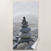 Stone Balance steentjes zen meditatie Strandlaken (Voorkant)