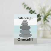 Stone Balancing Briefkaart (Staand voorkant)