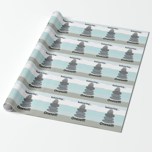 Stone Balancing Cadeaupapier (Uitgerold)