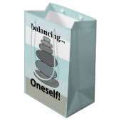 Stone Balancing Medium Cadeauzakje (Achterkant Gekanteld)