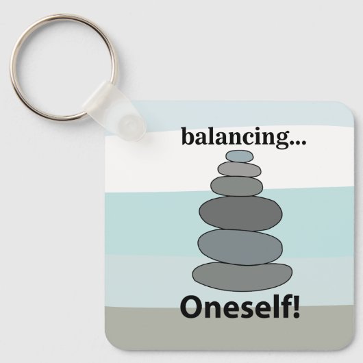 Stone Balancing Sleutelhanger (Voorkant)