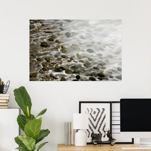 Stone Beach | Point Lobos State Reserve, CA Poster (Thuiskantoor)