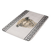 Stone Beige Medusa Griekse sleutel Badmat (Gekanteld)