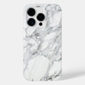 Stone Black White Grey Carrara Marble Case-Mate iPhone Case (Achterkant)