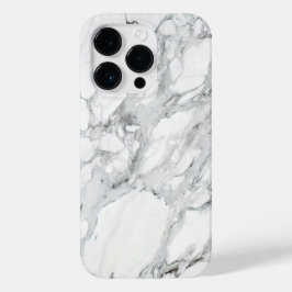 Stone Black White Grey Carrara Marble Case-Mate iPhone Case