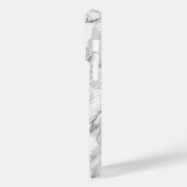 Stone Black White Grey Carrara Marble Case-Mate iPhone Case (Achterkant / Links)