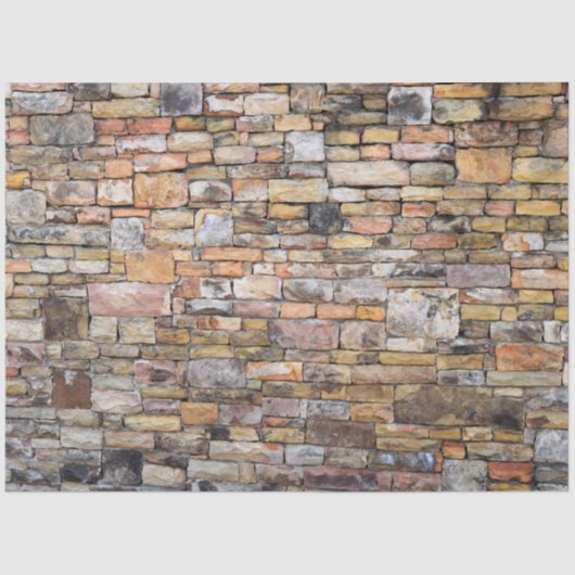 Stone Block Wall Achtergrond 20x30-decoupage Tissuepapier (Voorkant)