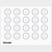 Stone Blue Patterned Stickers (Vel)