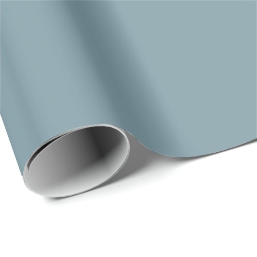 Stone Blue Solid Color Cadeaupapier (Rol Hoek)