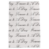 Stone Blush Forever gepersonaliseerde offerte brui Medium Cadeauzakje (Achterkant)