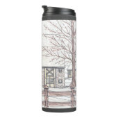 Stone Boerderij Dark Gray Thermal Tumbler Thermosbeker (Geroteerd rechts)
