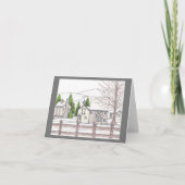 Stone Boerderij Grey Note Card Bedankkaart (Voorkant)