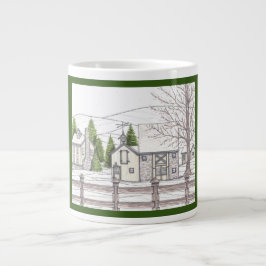 Stone Boerderij Jumbo Mok met donkergroen