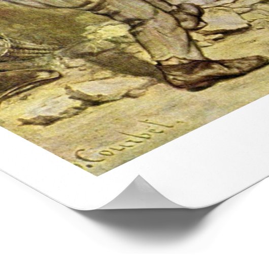 Stone Breakers door Courbet Gustave Poster (Hoek)