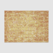 Stone Brick Texture Gold Glitter Decoupage Tissuepapier (Voorkant)